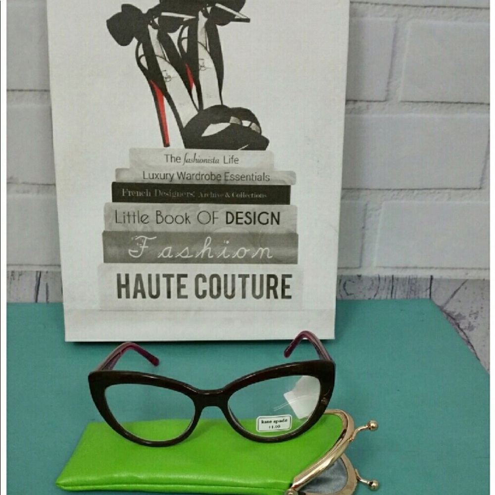 Kate Spade Red Cat eye Readers NWT